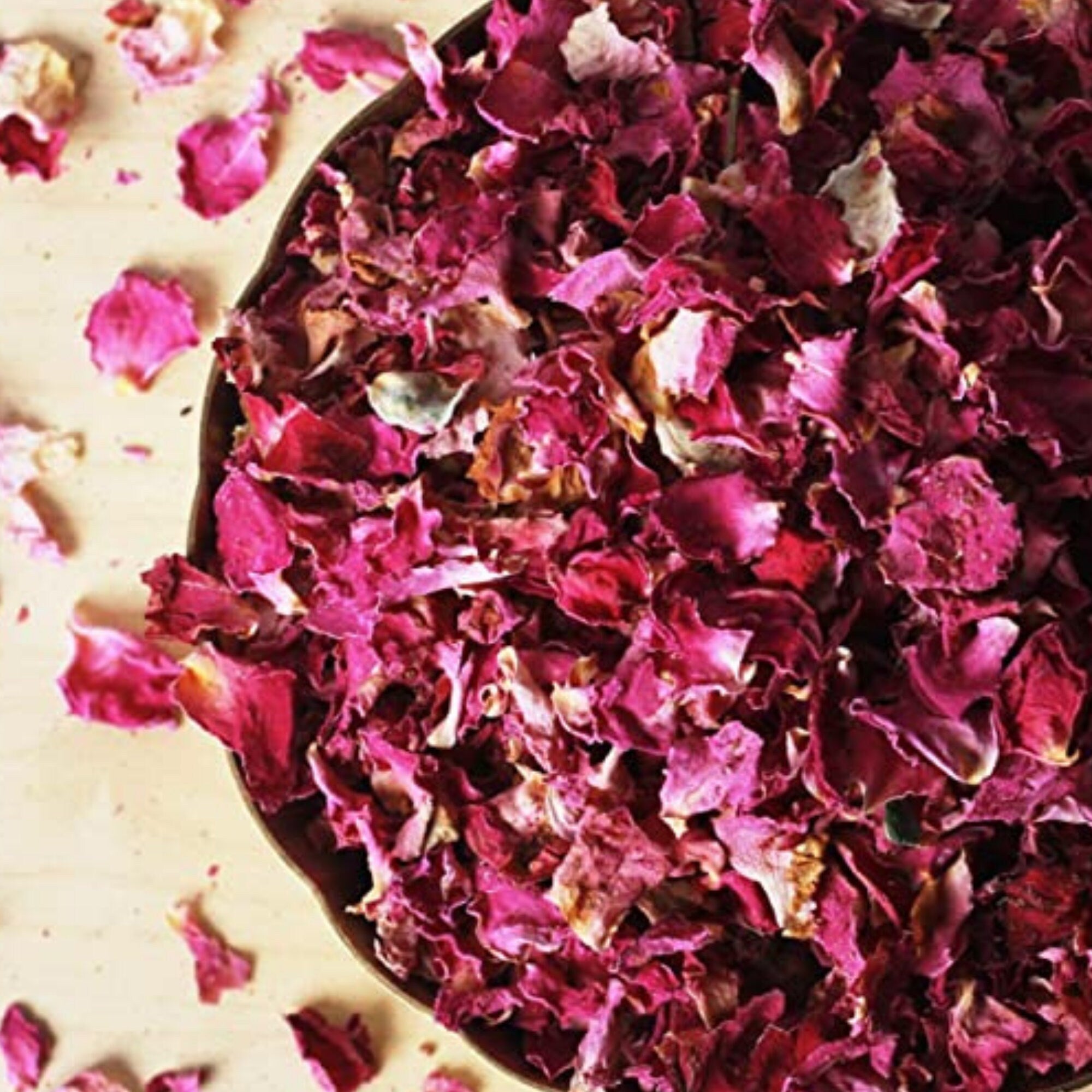 Edible Red Rose Petals – Rosa Gallica Officinalis- Herbal Tea Dried | Gulab  Patti | Candle Making| Dried Herbs Flowers | Bio Confetti